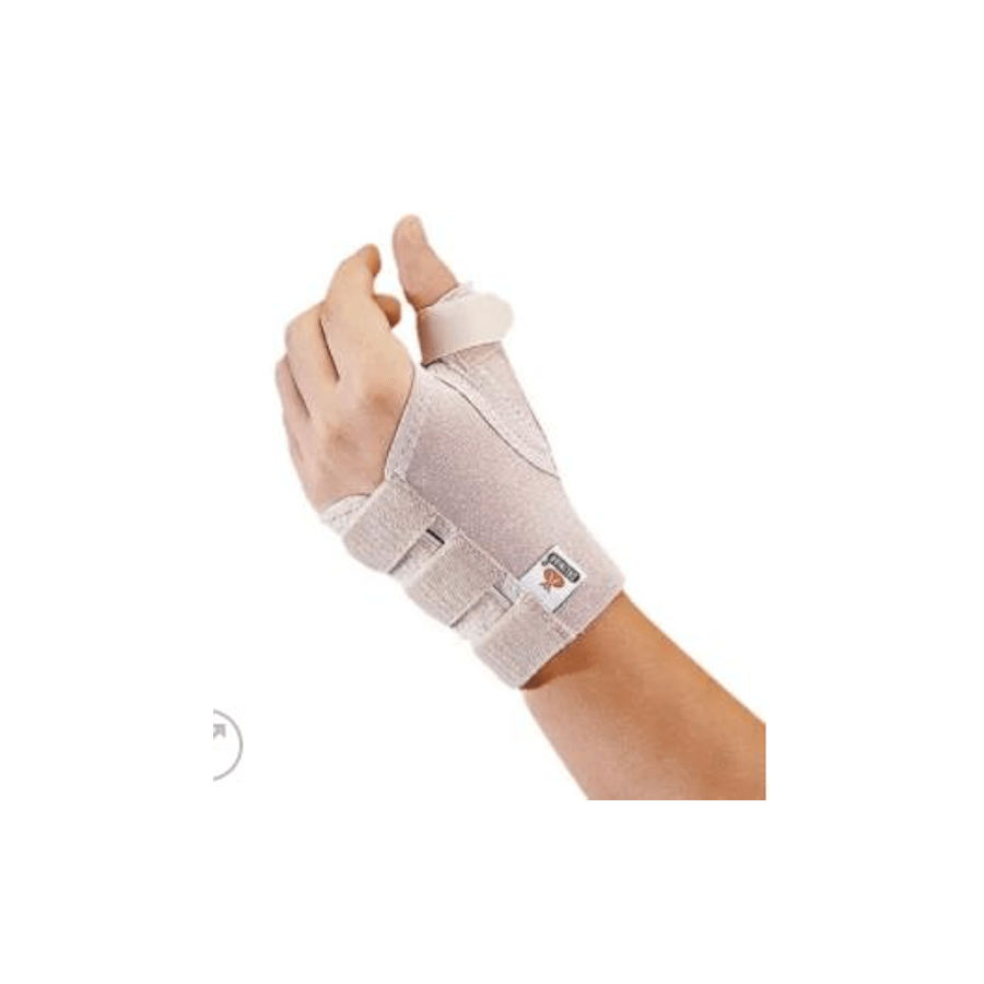 MUÑEQUERA FERULA C/SOPORTE PULGAR IZDA.