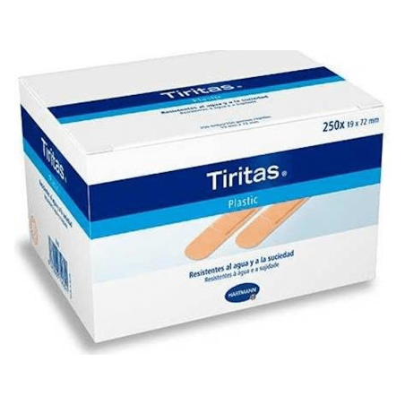 TIRITAS DE PLASTICO DE 19 x 72 MM CAJA DE 250 UD