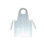 DELANTAL DESECHABLE DE PLASTICO BLANCO