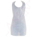 DELANTAL DESECHABLE DE PLASTICO BLANCO