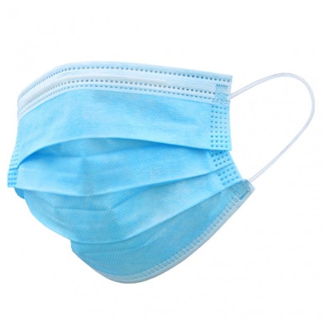 MASCARILLA QUIRURGICA AZUL 3C
