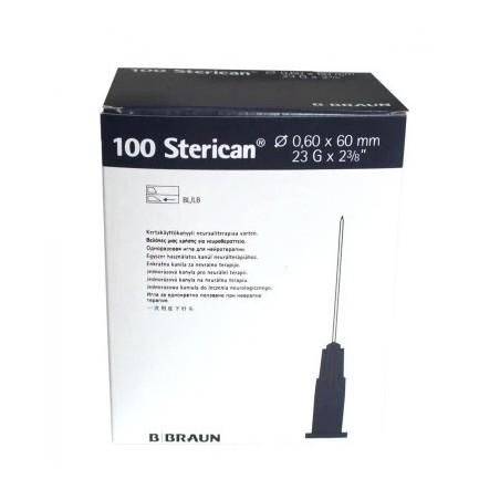 AGUJA 0,60 x 60 mm 23G STERICAN