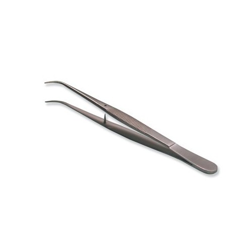 PINZA DISECCION SIN DIENTES CURVA 13 cm