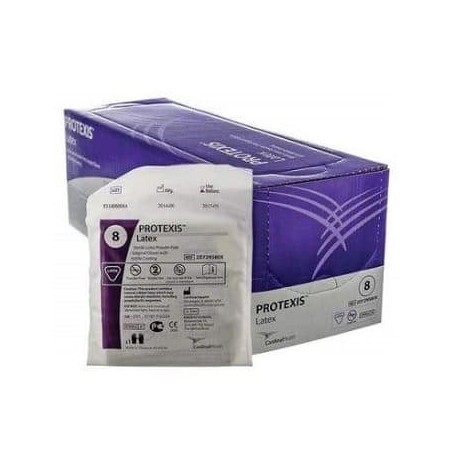 GUANTE LATEX ESTERIL PROTEXIS T-7,5 S/2U CH
