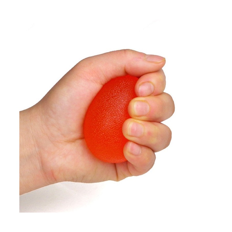EJERCITADOR MANOS HUEVO SUAVE ROJO