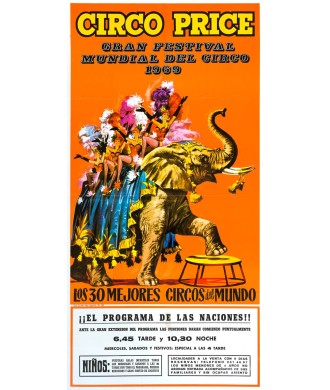 CIRCO PRICE. GRAN FESTIVAL MUNDIAL DEL CIRCO 1969