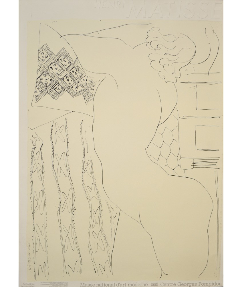 HENRI MATISSE. NU ALLONGÉ SUR LE VENTRE