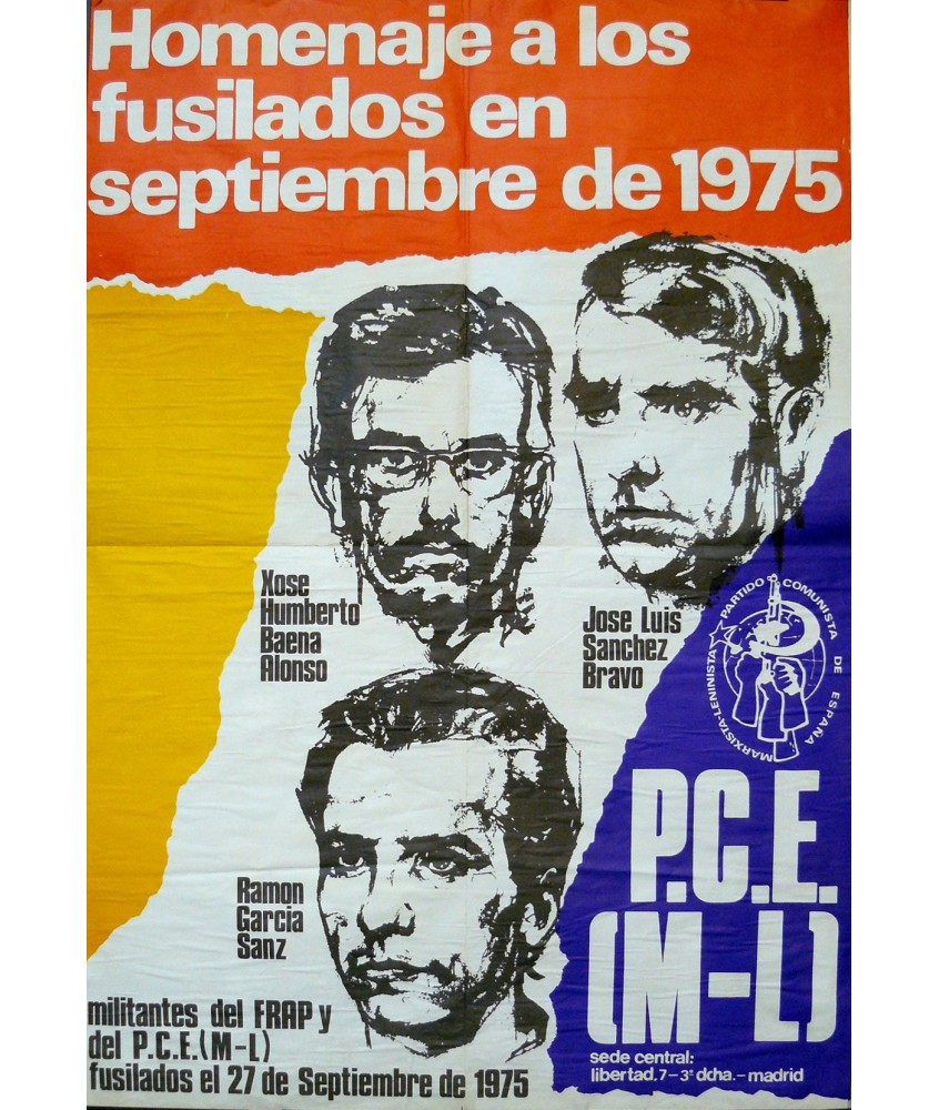 HOMENAJE A LOS FUSILADOS EN SEPTIEMBRE DE 1975