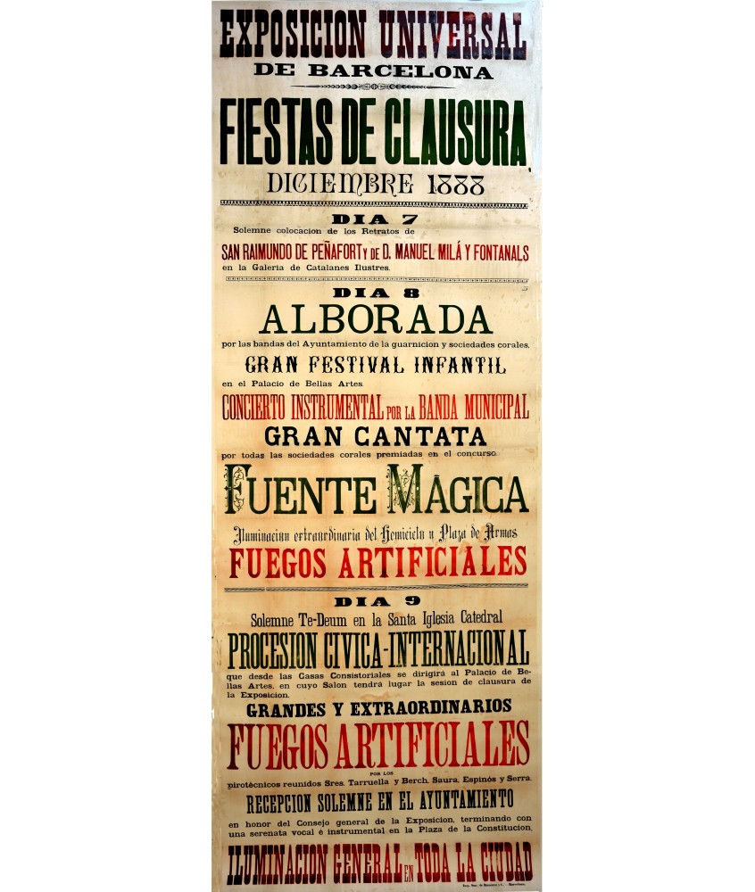 EXPOSICION UNIVERSAL DE BARCELONA 1888
