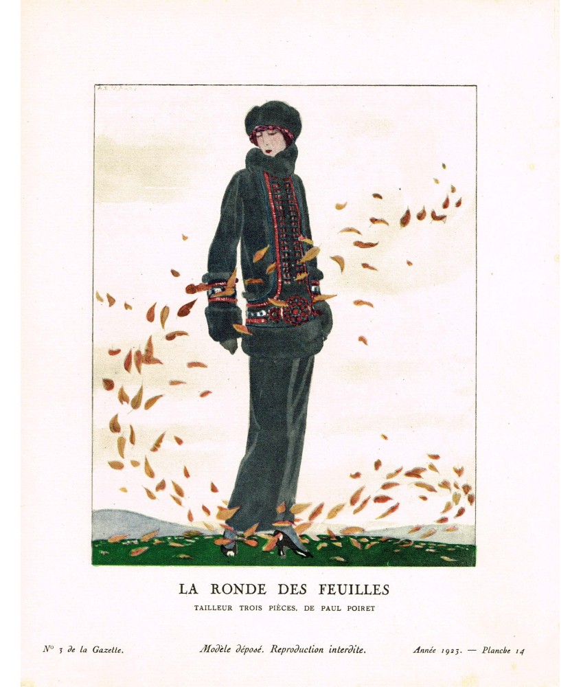 LA RONDE DES FEUILLES. ANDRE MARTY. GAZETTE DU BON TON