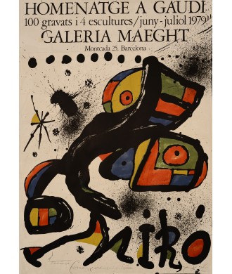 JOAN MIRÓ i FERRÀ, JOAN (Barcelona 1893 - Palma de Mallorca 1983) HOMENATGE A GAUDI. GALERIA MAEGHT