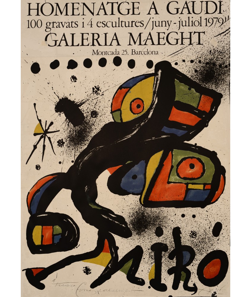 JOAN MIRO HOMENATGE A GAUDI. GALERIA MAEGHT