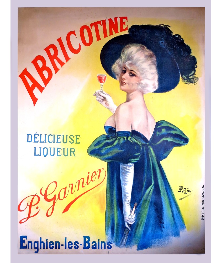 ABRICOTINE. DELICIEUSE LIQUEUR. ENGHIEN-LES-BAINS