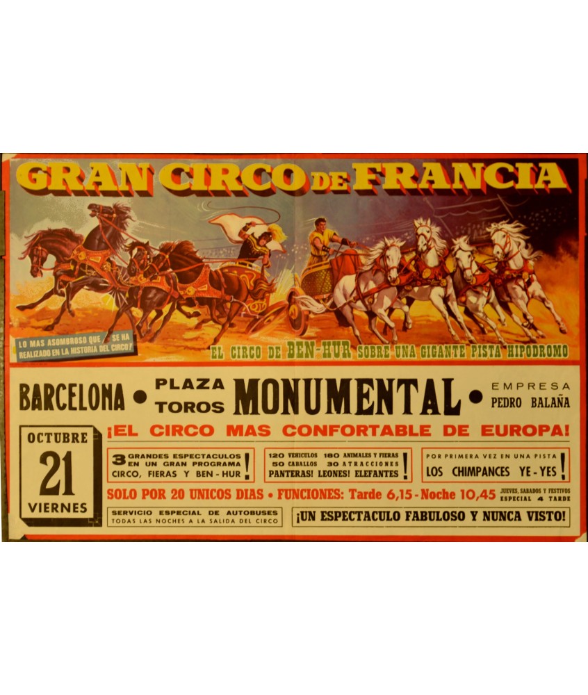 GRAN CIRCO DE FRANCIA. BEN-HUR