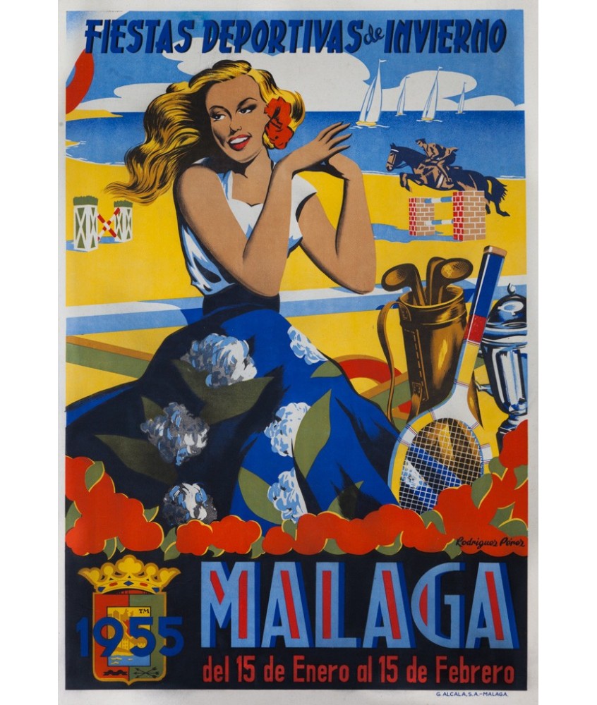 MALAGA FIESTAS DEPORTIVAS DE INVIERNO 1955