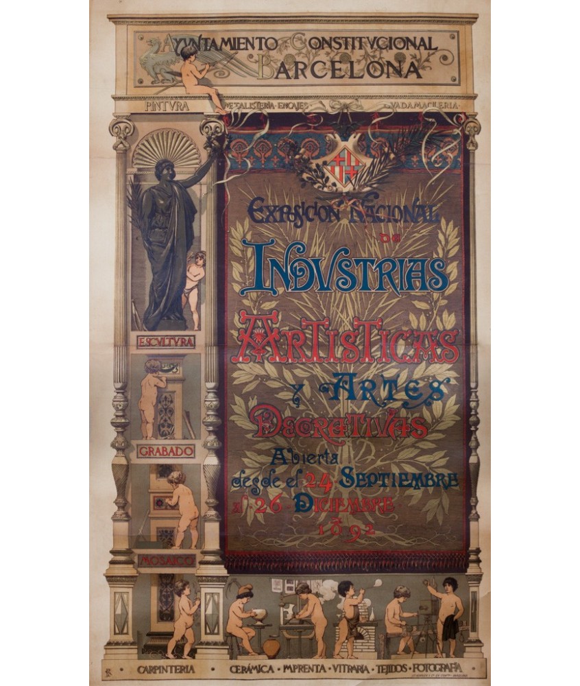 EXPOSICIÓN INDUSTRIAS ARTISTICAS. 1892.BARCELONA