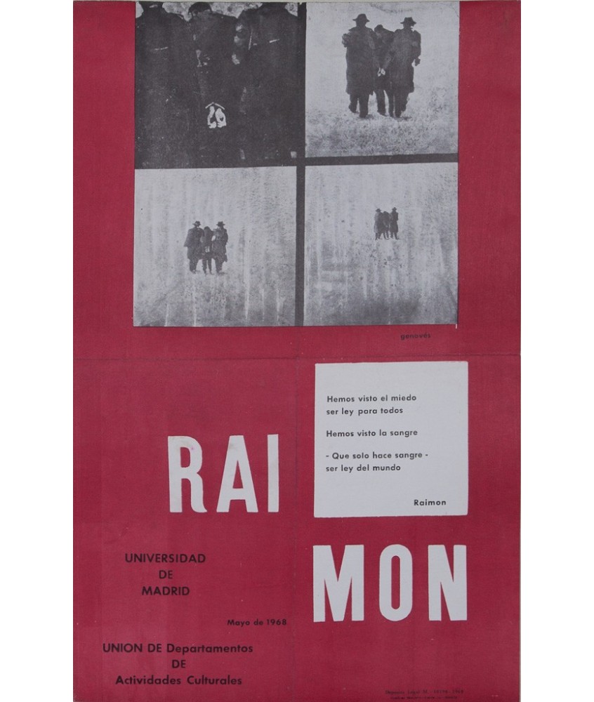 RAIMON. UNIVERSIDAD DE MADRID. MAYO 1968