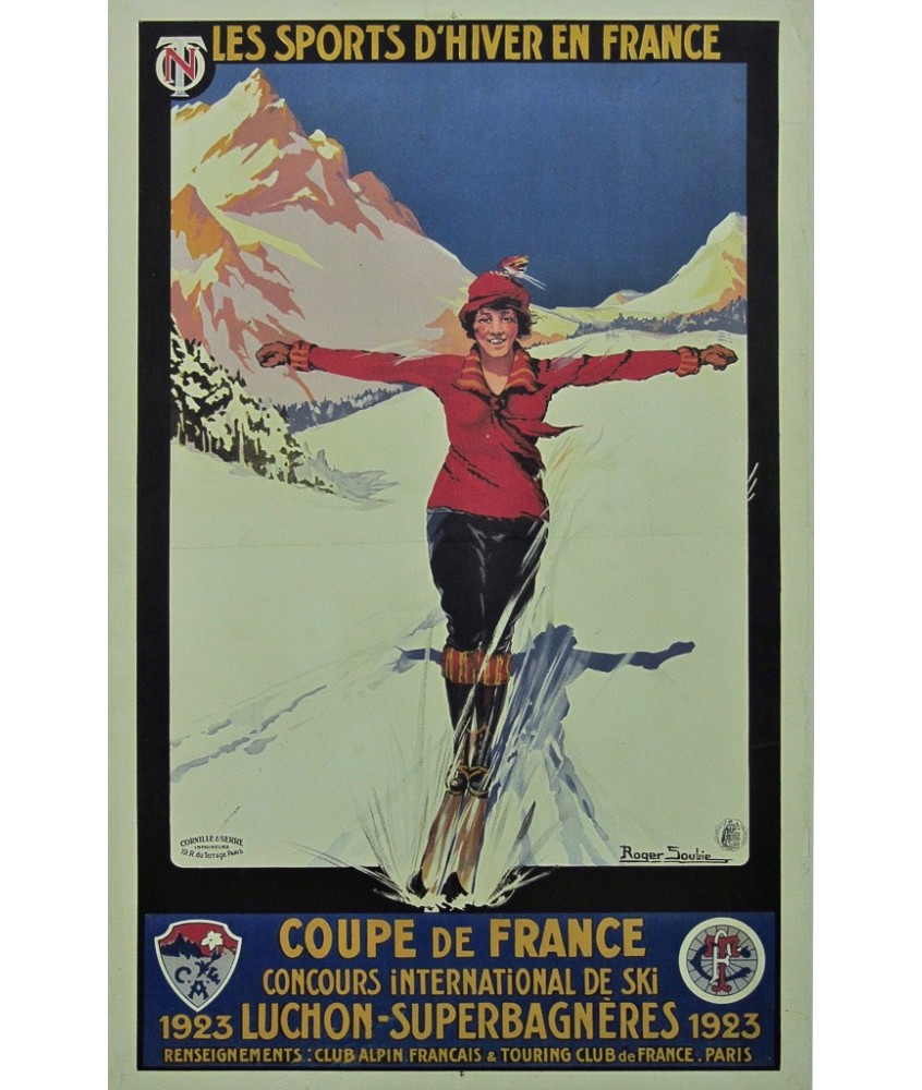 LES SPORTS D'HIVER. COUPE DE FRANCE 1923 LUCHON-SUPERBAGNERES