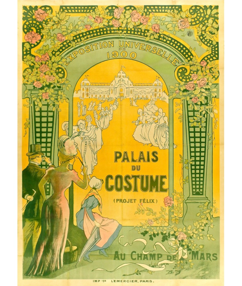 EXPO UNIVERSELLE PARIS 1900.PALAIS DU COSTUME