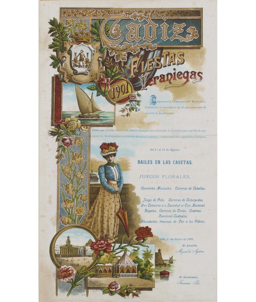 FIESTAS VERANIEGAS 1901 CADIZ