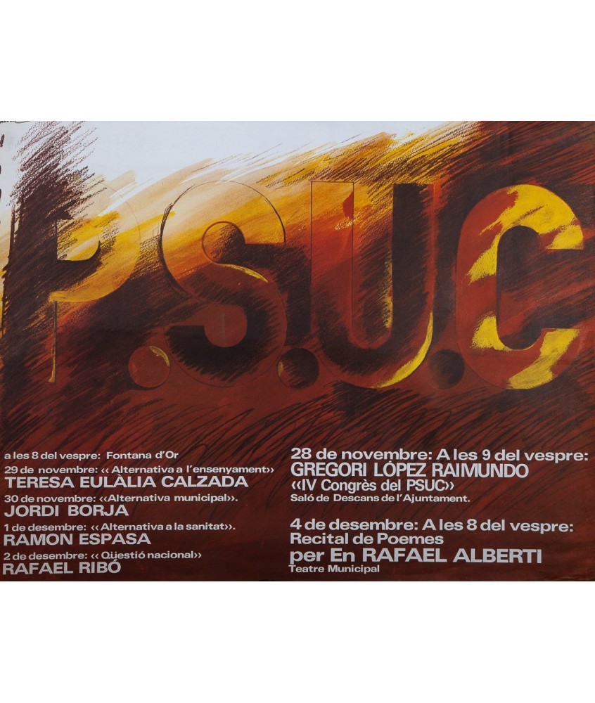 P.S.U.C. GREGORI LOPEZ RAIMUNDO / RAFAEL ALBERTI. 1977