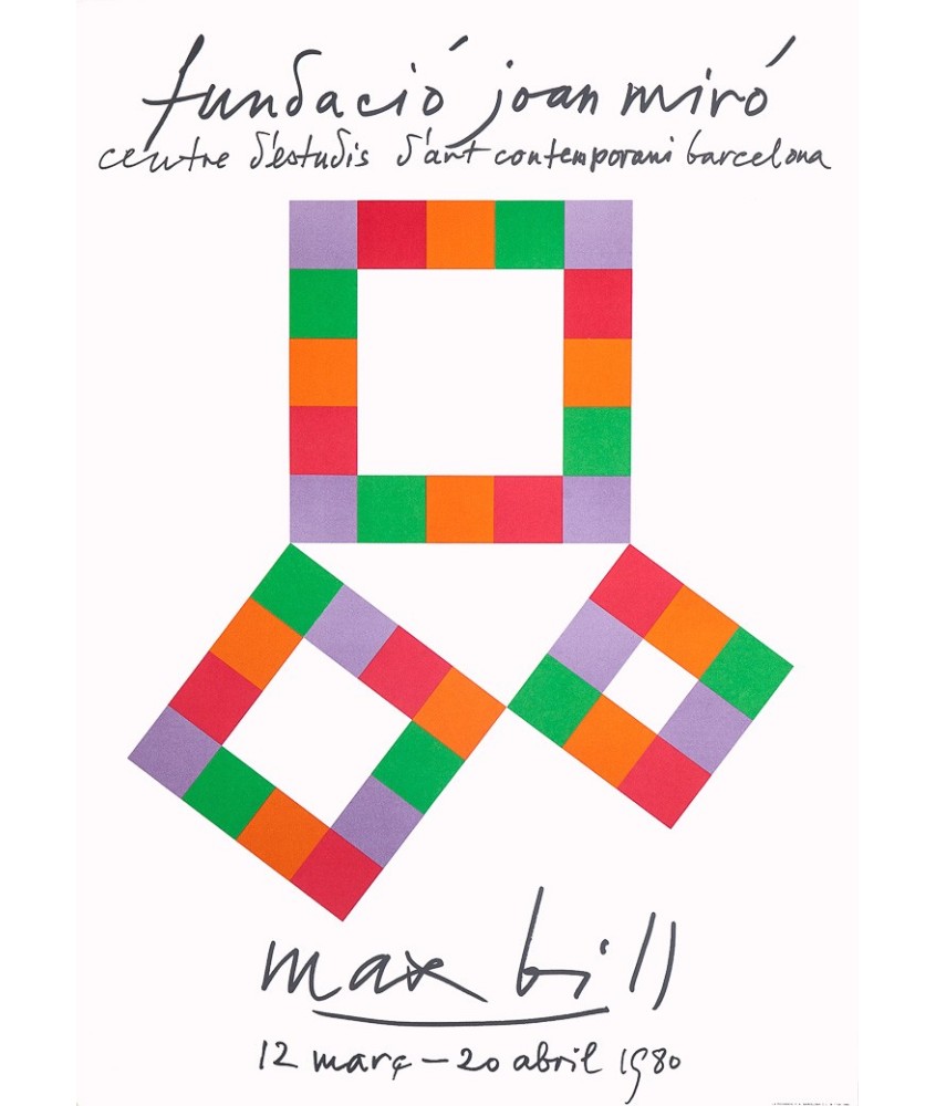 MAX BILL. FUNDACIO JOAN MIRÓ i FERRÀ, JOAN (Barcelona 1893 - Palma de Mallorca 1983) 1980