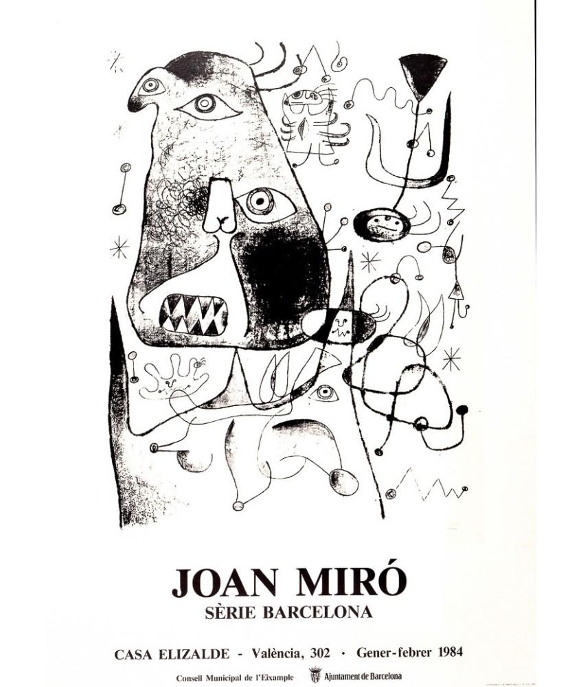 JOAN MIRÓ i FERRÀ, JOAN (Barcelona 1893 - Palma de Mallorca 1983). SERIE BARCELONA 1984