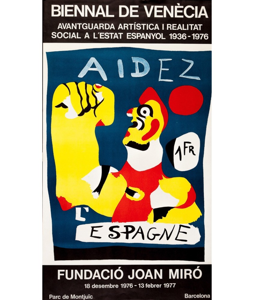 AIDEZ L'ESPAGNE. BIENAL VENECIA 1977. MIRÓ i FERRÀ, JOAN (Barcelona 1893 - Palma de Mallorca 1983)