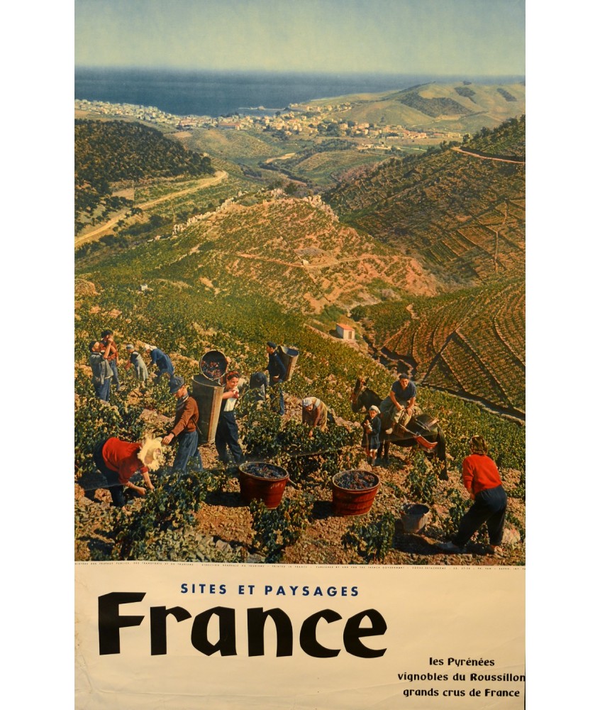 FRANCE. LES PYRENEES. VIGNOBLES DU ROUSSILLON. GRANDS CRUS DE FRANCE