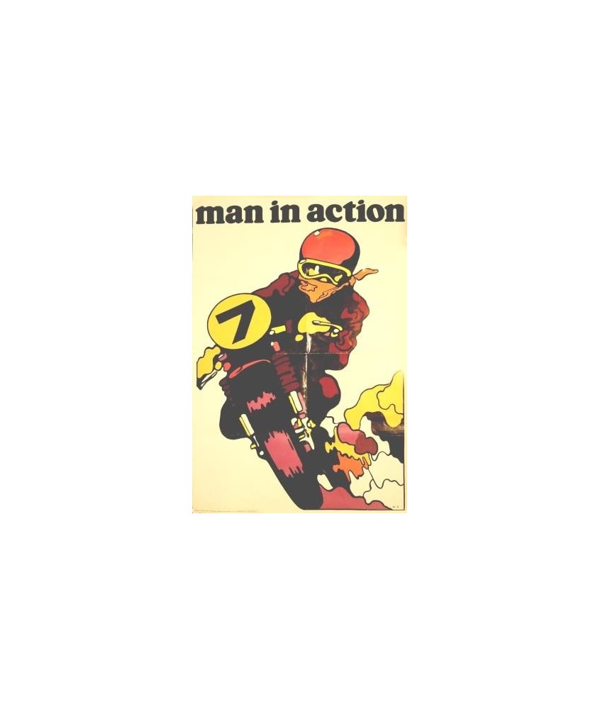 MAN IN ACTION. MOTOR CROSS. 1969