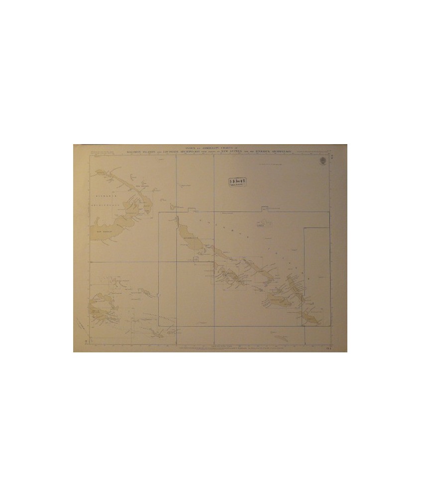 INDEX TO ADMIRALTY CHARTS OF TORRES STRAIT, BRISBANE, SYDNEY, ADELAIDE, FREMANTLE, BASS STRAIT AND TASMANIA