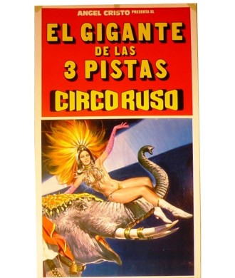 ANGEL CRISTO. EL GIGANTE DE LAS 3 PISTAS. CIRCO RUSO. 1979