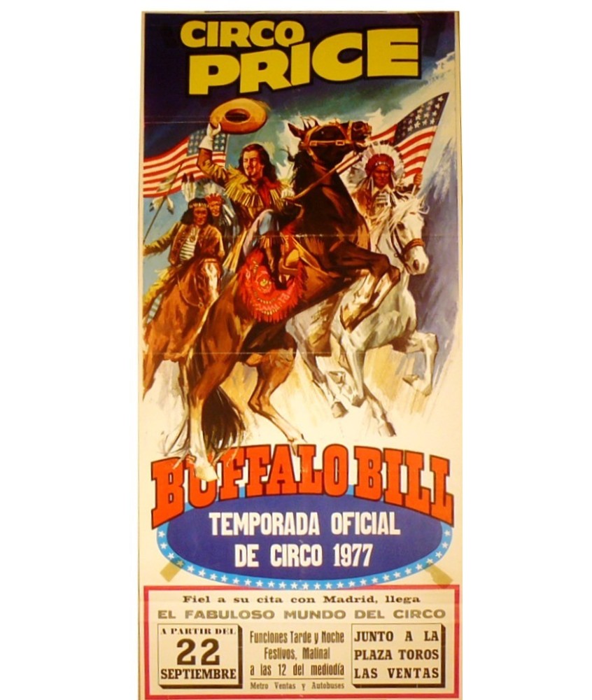 CIRCO PRICE. BUFFALO BILL. 1977