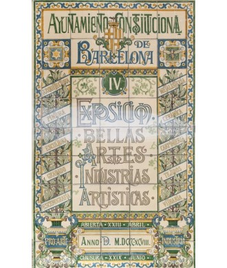 ESPOSICION BELLAS ARTES - INDUSTRIAS ARTISTICAS. 1898