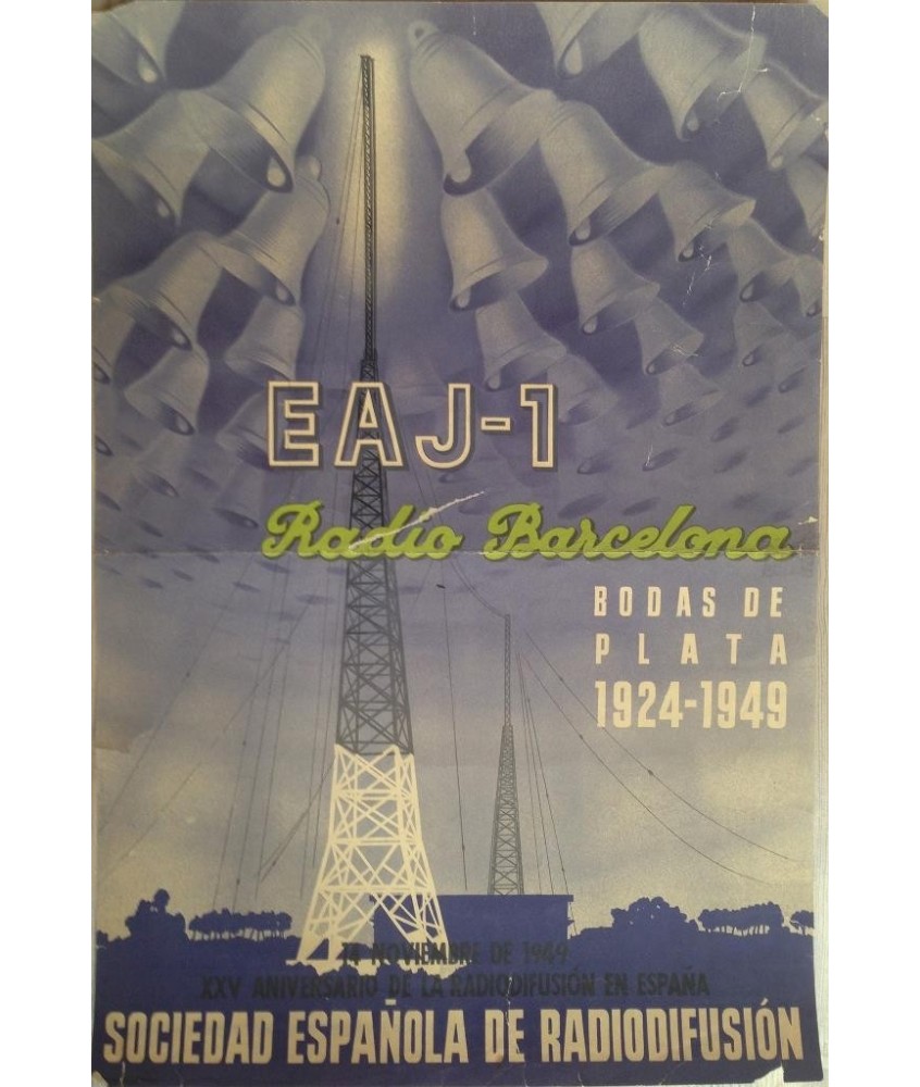 EAJ-1 RADIO BARCELONA BODAS DE PLATA 1924-1949