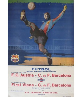 F.C. AUSTRIA. - BARCELONA. FIRST VIENA. - BARCELONA. 1953