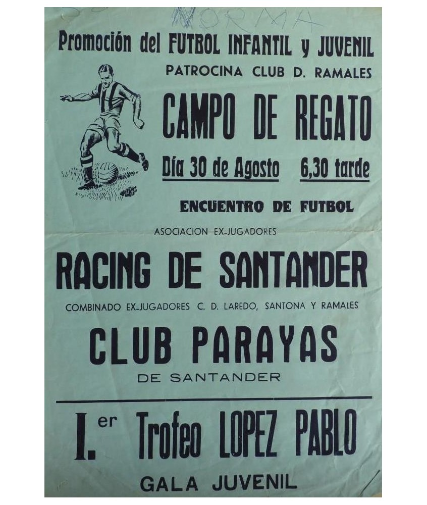 CAMPO DE REGATO. RACING DE SANTANDER - CLUB PARAYAS