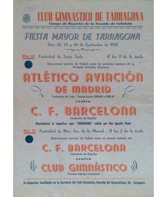 CLUB GIMNASTICO DE TARRAGONA - C. F. BARCELONA 1942