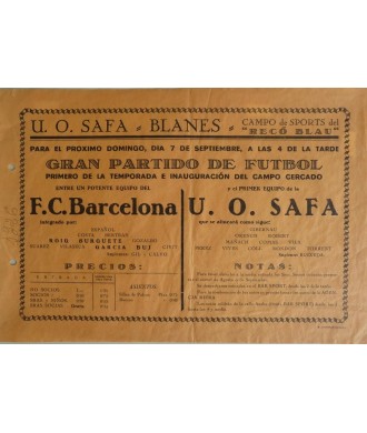 F.C. BARCELONA - U. O. SAFA