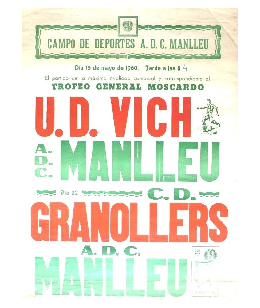 CAMPO DEPORTES A.D.C. MANLLEU. VIC-MANLLEU 1960