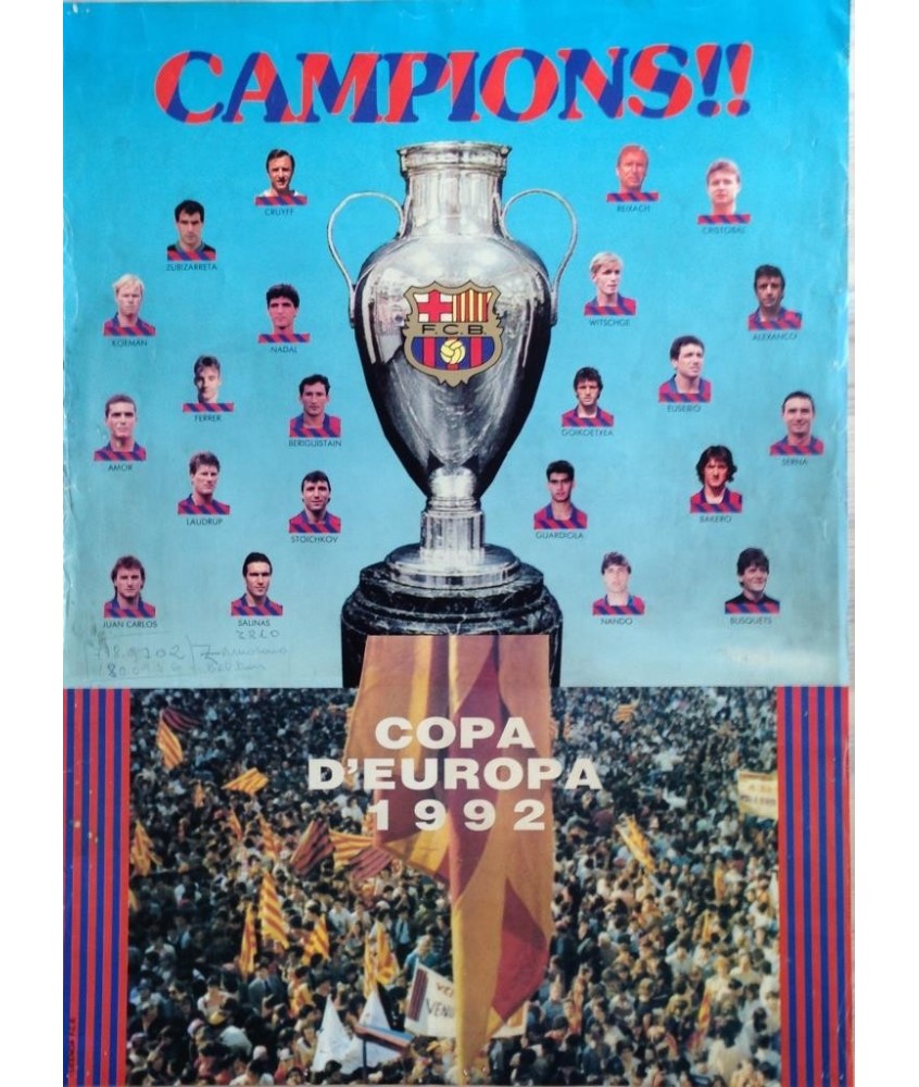 CAMPIONS!! COPA D'EUROPA 1992