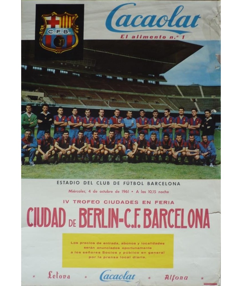 C.F. BARCELONA REAL VALLADOLID. AUTOGRAFO DE RAMALLETS