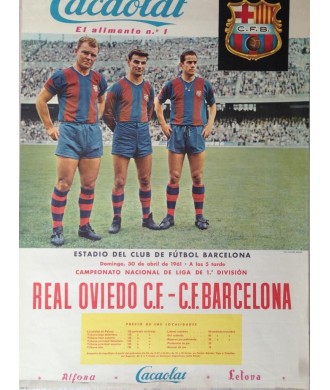 C.F. BARCELONA REAL VALLADOLID. AUTOGRAFO DE RAMALLETS