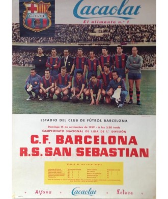 C.F. BARCELONA REAL VALLADOLID. AUTOGRAFO DE RAMALLETS