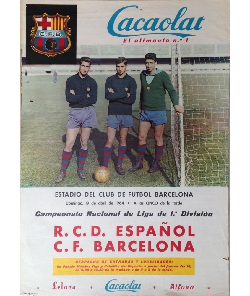 C.F. BARCELONA REAL VALLADOLID. AUTOGRAFO DE RAMALLETS