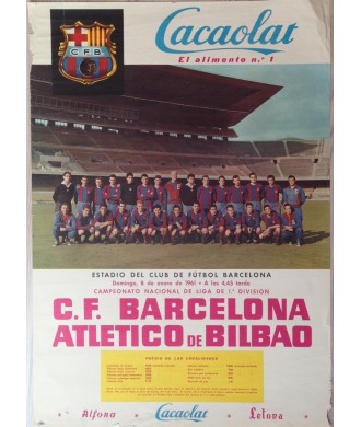 F.C. BARCELONA - ATLETICO DE BILBAO 1961