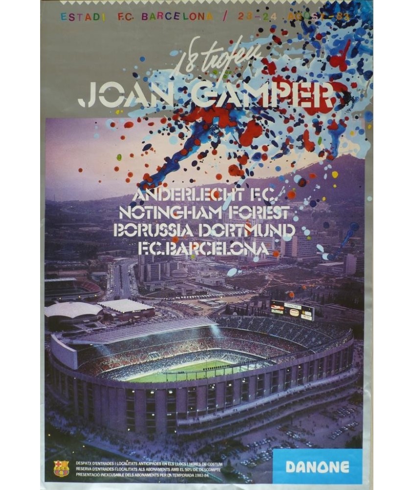 18 TROFEU JOAN GAMPER 1983. ANDERLECHT/NOTHINGHAN/BORUSSIA/BARCELONA