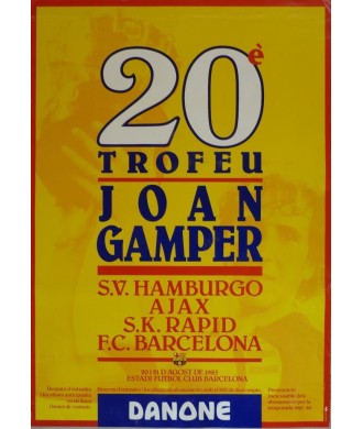20 TROFEU JOAN GAMPER 1985. ANDERLECHT/NOTHINGHAN/BORUSSIA/BARCELONA