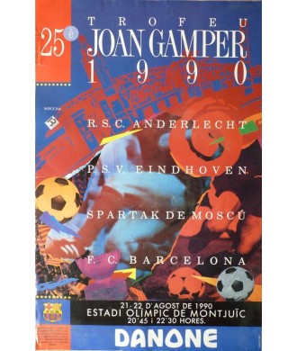 25 TROFEU JOAN GAMPER 1990. PSV EINDHOWEN/ANDERLECHT/SPARTAK/BARCELONA