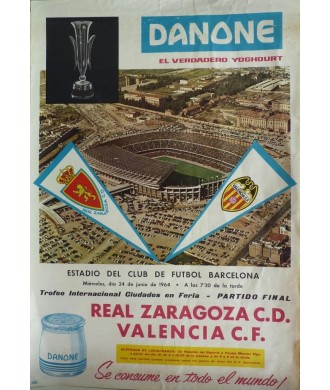 FINAL COPA DE FERIAS 1964 REAL ZARAGOZA C. D. - VALENCIA C. F.